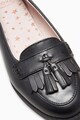 NEXT Pantofi loafer de piele, cu franjuri Fete