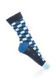 Happy Socks Sosete cu design geometric, Unisex Femei