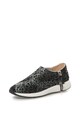 Diesel Pantofi sport de piele cu model abstract S-Zipher Femei