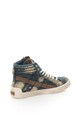 Diesel Pantofi sport inalti cu aspect decolorat din denim D-String Barbati