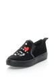 Fiorucci Pantofi slip-on de catifea, brodati, cu margele Femei