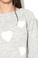 Haily's Пуловер с фина плетка и сърцевидни апликации Жени