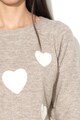 Haily's Пуловер с фина плетка и сърцевидни апликации Жени