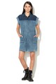 Diesel Rochie tip camasa din chambray cu maneci scurte De-Wong Femei