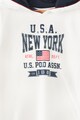 U.S. Polo Assn. Hanorac cu imprimeu text USA New York Baieti