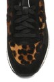 Pollini Pantofi sport de piele cu animal print Femei