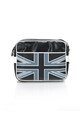 Solier Geanta messenger din piele sintetica cu imprimeu Union Jack Barbati