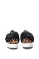 Michael Kors Pantofi sport de piele cu par scurt si animal print Femei