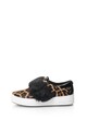 Michael Kors Pantofi sport de piele cu par scurt si animal print Femei