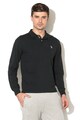 U.S. Polo Assn. Bluza polo cu logo si mansete elastice Barbati