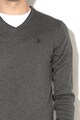 U.S. Polo Assn. Пуловер с шпиц деколте и апликирани лакти Мъже