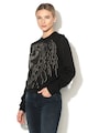 Versace Jeans Bluza din amestec de lana cu imprimeu tigru Femei