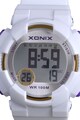 Xonix Ceas cronograf digital cu o curea din silicon Femei