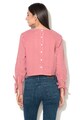 Neon Rose Раирана блуза с бухнали ръкави Жени