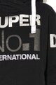 SUPERDRY Hanorac cu captuseala din fleece si imprimeu frontal Femei