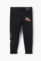 Mango Blugi skinny fit cu broderii florale Fete